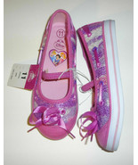 Disney Girls Toddlers Pink Princess Canvas Slip On Shoes Size 6 or 9 NEW - £8.29 GBP