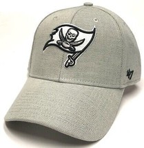 Tampa Bay Buccaneers NFL &#39;47 MVP Gray White Mojo Hat Cap Adult Men&#39;s Adjustable - £19.54 GBP