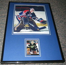 Andy Moog Signed Framed 11x17 Photo Display JSA Oilers - $64.34