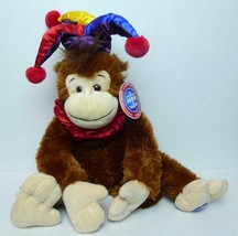 Circus Monkey Ringling Bros 2001 Jester Hat Plush Toy - £14.15 GBP