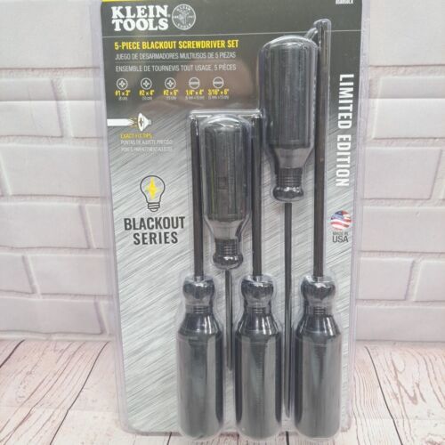Klein Tools 5-Piece Blackout Screwdriver Set Limited Edition 85805BLK