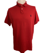 Polo by Ralph Lauren Red Short Sleeve Knit Polo Custom Fit size L - $25.91 CAD