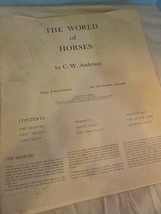 Rare Vintage &quot;The World Of Horses&quot; (6) Print Portfolio By Cw Anderson - Prints - £107.91 GBP