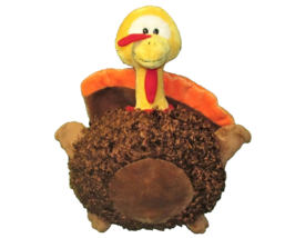 Bestever Turkey Plush 12" Curly Stuffed Animal Thanksgiving Holiday Gobble Toy - £12.94 GBP