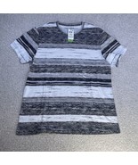 New With Tags Sun + Stone Mens Black Slim Striped Cotton Crewneck T-Shir... - £15.79 GBP