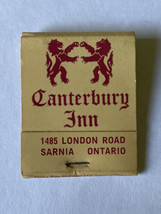 Matchbook Canterbury INN Dining Lounge Restaurant Sarrnia Ontario - €3,81 EUR