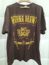 Jerzees Dri Power Wyo Lotto Fun 2Xl Shortsleeve Brown Tshirt - £7.58 GBP