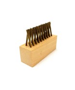 Wire Bristle Weed Brush Head, Hardwood Block, Driveways, Patios, Pools, ... - $9.75