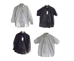 imagewear Women's Short &amp; Long Sleeve Button Down Work/Dress Shirt Black... - $7.49