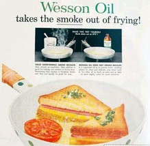 1958 Wesson Cooking Oil Advertisement Life Magazine Grilled Cheese HM2X - £23.78 GBP