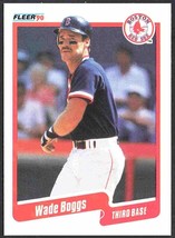 Boston Red Sox Wade Boggs 1990 Fleer Baseball Card #268 nr mt - $0.50