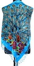 TURQ BLUE TRIBAL GYPSY BOHEMIAN DELUXE BEADED PEACOCK HIP SCARF ATS REN ... - $89.09