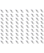 Metal Badge Clips 100 Pack Double Hole Badge Clips Clear Badge Clips Bul... - $17.64