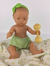 Vintage Famosa Doll Spain 1990&#39;s Nenuco Baby Girl blue eyes 16” Rare Anatomical - £54.71 GBP