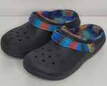 Crocs Classic Black Fur Lined Clogs Shoes Mens 7 Womens 9 Unisex Artsy - $34.99