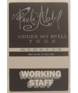 PAULA ABDUL - VINTAGE ORIGINAL CONCERT TOUR CLOTH BACKSTAGE PASS **LAST ... - £8.05 GBP