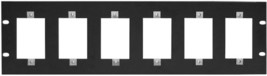 Lowell SG6P-3 3U Rack Panel for 6 One-Gang Devices, Black Powder Epoxy F... - $50.00