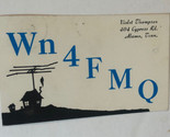 Vintage CB Ham radio Card WN4FMQ Alamo Tennessee 1962 - $4.94