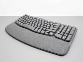Logitech Wave Keys Ergonomic Wireless Keyboard ONLY - Graphite 920-013610 image 6