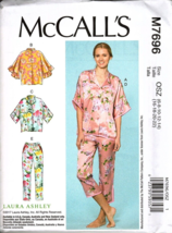 McCall&#39;s M7696 Misses 6 to 22 Laura Ashley Pajamas Top and Pants Sewing Pattern - £13.27 GBP