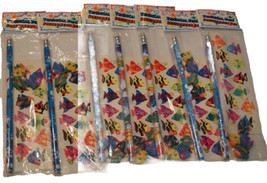 Tropical Fish Stationery Sets Favors Goody Treat Lot 7 Pencil Sticker Er... - $13.00