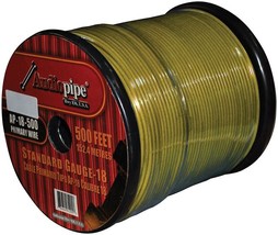 Audiopipe Primary Wire 18-Gauge 500 Foot Spool - Yellow - $88.36 CAD