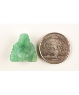 *Tiny 13/16 Inch Hand Carved Green Jade Buddah Figurine - $39.99
