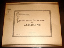 1892 Chicago World&#39;s Fair PORTFOLIO OF PHOTOGRAPHS Book #5 Columbia Expo... - £15.73 GBP