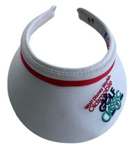 Vintage 90s Walt Disney Golf Classic Visor Tennis Hat Womans White - £9.59 GBP