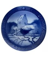 VTG Bing &amp; Grondahl Copenhagen Denmark Plate 1975 Christmas Night in the... - $11.89