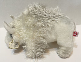 Rare VTG 2000 TY Beanie Buddy Roam Bison Gray White 12 in with Tag READ - £16.40 GBP