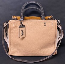 Coach 1941 Rogue 25 in Beechwood Color Block Pebbled Glovetanned Leather... - $188.67