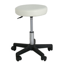 Hydraulic Salon Stool Adjustable Rolling Tattoo Chair Facial Massage Spa White - £47.95 GBP