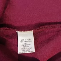 Love & Love LT10707 Women's Red Long Sleeve Shirt Rear Zip Shirt Size Small image 4