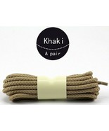 32&quot; KHAKI Beige rOund Thick cOrd style LACES for 3 4 5 Eyelet Buck Shoe ... - $26.96 CAD