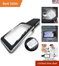 6X Large Magnifying Glass with [Anti-Glare &amp; Fully Dimmable LEDs]-Evenly... - $39.84