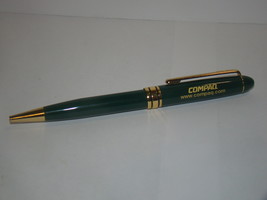 Vintage COMPAQ Ballpoint Pen (Green) - $15.00