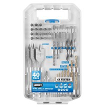 40-Piece Assorted Drill and Drive Bit Set with Storage Case - £17.09 GBP