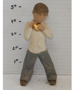 2004 Willow Tree &quot;Boy with Heart of Gold&quot; Figurine Susan Lordi Demdaco - $24.70