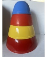 Vintage Pyrex Primary Colors Nesting Bowl Set 401, 402,  403 &amp; 404. - $148.49