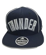 Oklahoma City Thunder Cap Hat, Adidas, Navy, NBA Adult, Snapback Adjustable - £9.86 GBP