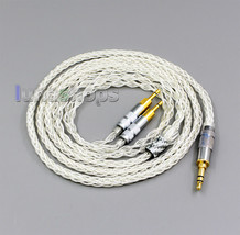 99% Pure Silver XLR 2.5mm 4.4mm 3.5mm 8 Core Headphone Earphone Cable For Sennhe - £55.47 GBP