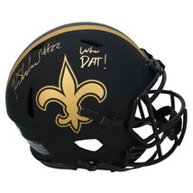 Rashid Shaheed Autographed &quot;Who Dat&quot; Saints Eclipse Authentic Helmet Bec... - £406.56 GBP