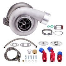 Turbo Gt45 Turbocharger+oil Feed Line+oil Drain Return Line T3 T4 T3T4 T04E T04B - $210.87