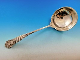 Georgian by Towle Sterling Silver Soup Ladle with Flowers in Bowl 10 1/2&quot; - £794.04 GBP