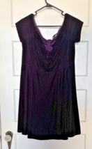 Forever 21 Plus Purple Velvet Dress Size 0X - $20.10
