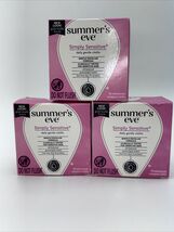 Summer's Eve Simply Sensitive Gentle Feminine Cleansing Cloths~3 Boxes~4... - $20.78