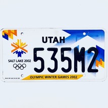 2002 United States Utah Olympic Winter Games Passenger License Plate 535M2 - £17.05 GBP