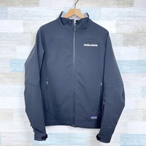 Patagonia National Guard Softshell Jacket Black Fleece Lined Mock Neck Womens XL - £59.19 GBP