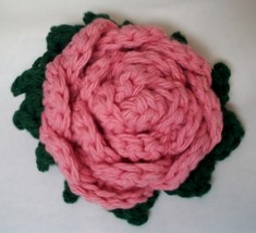 Rose / Rose Scrubby Crochet Pattern #910B PDF File - 2 Variations / 3 Sizes;  - £2.34 GBP